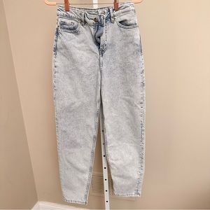 Divided by HM Adult Jeans Pants Size 2 Regular Light Stone Wash Denim Distressed